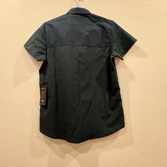 Kenneth Cole slim fit navy blue shirt size small - Picture 5 of 9